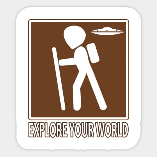 Alien, Explore Your World (Hiking Series) Sticker